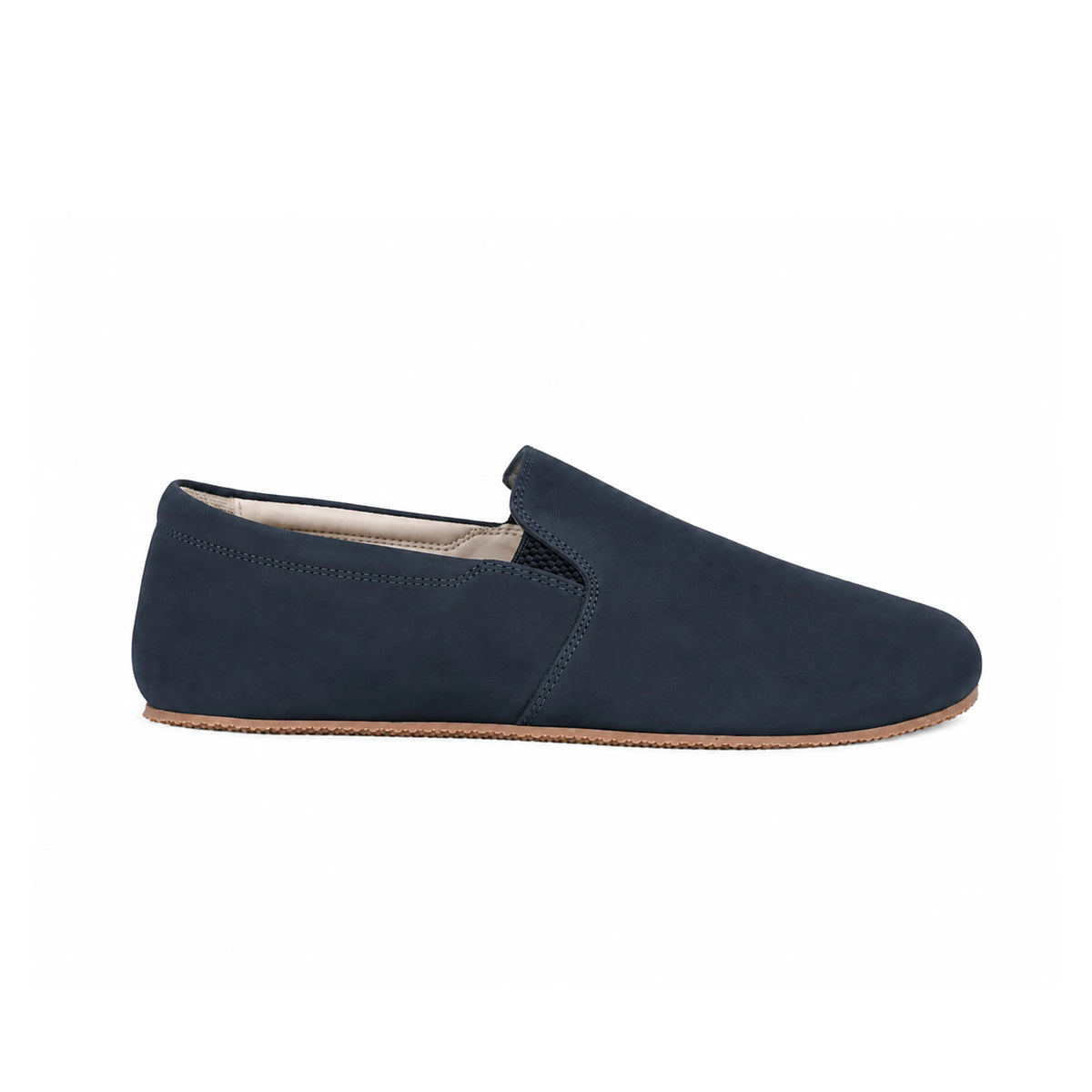 Nubuck Barefoot Slip-On Shoes – Rubber Sole – Jeans