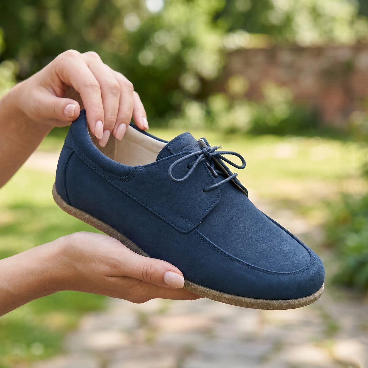 Nubuck Barefoot Laces Penny Loafer Shoes – Classic Sole — Leather Sole – Jeans