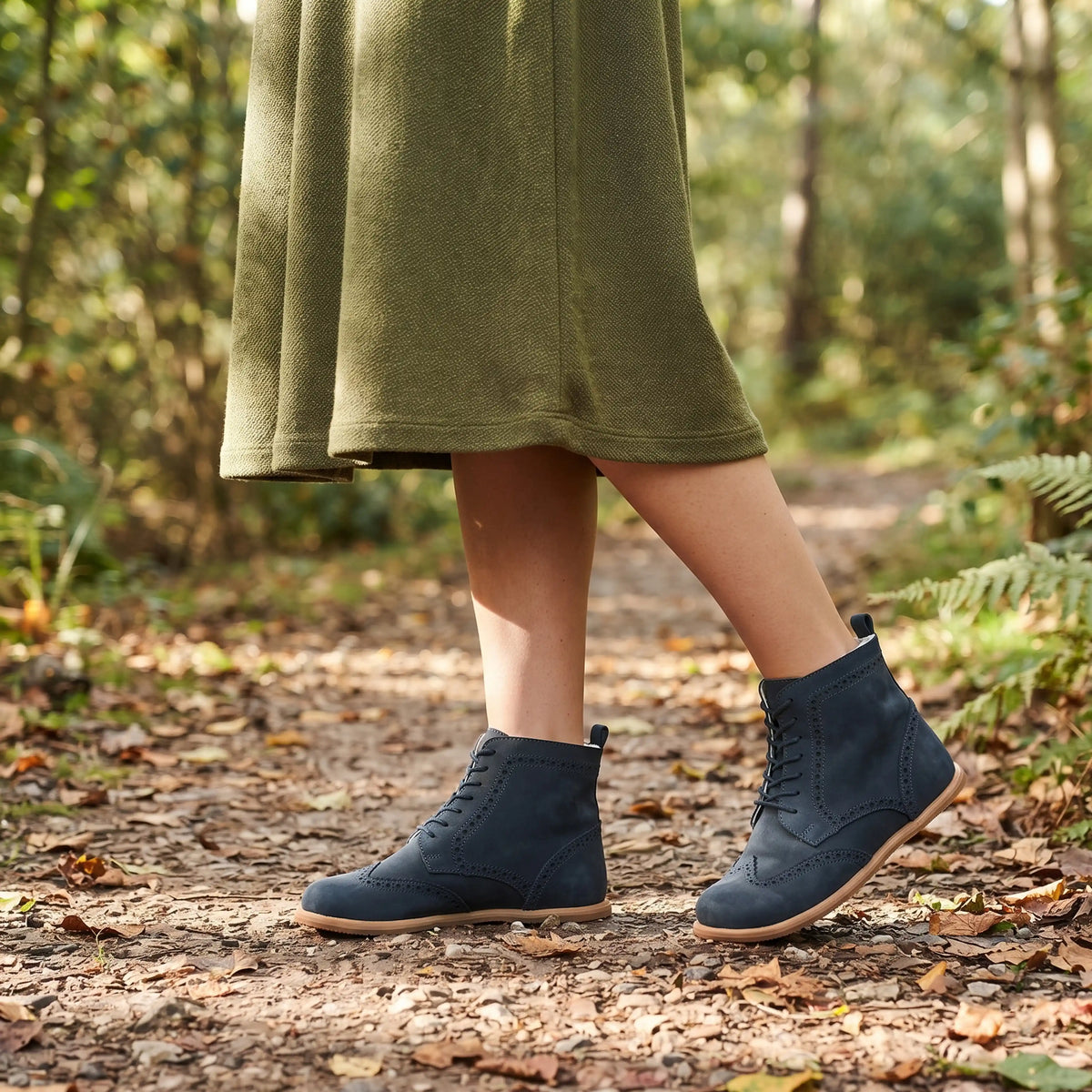 Nubuck Barefoot Moccasin Boots Shoes – Eva Outsole – Jeans