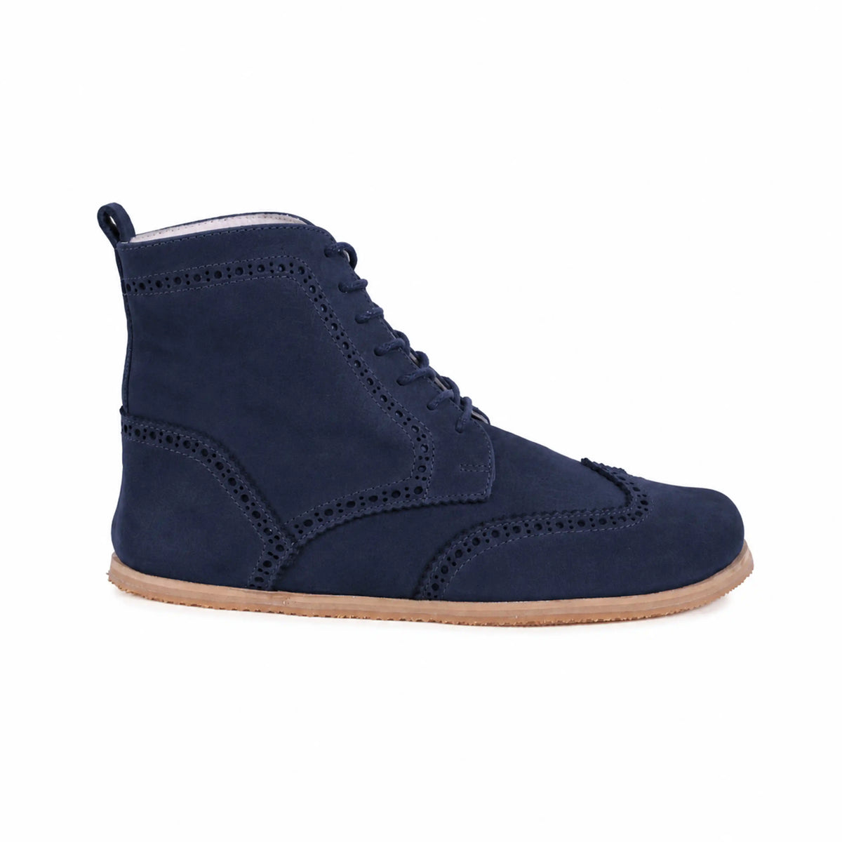 Suede Barefoot Moccasin Boots Shoes – Eva Outsole – Navy Blue