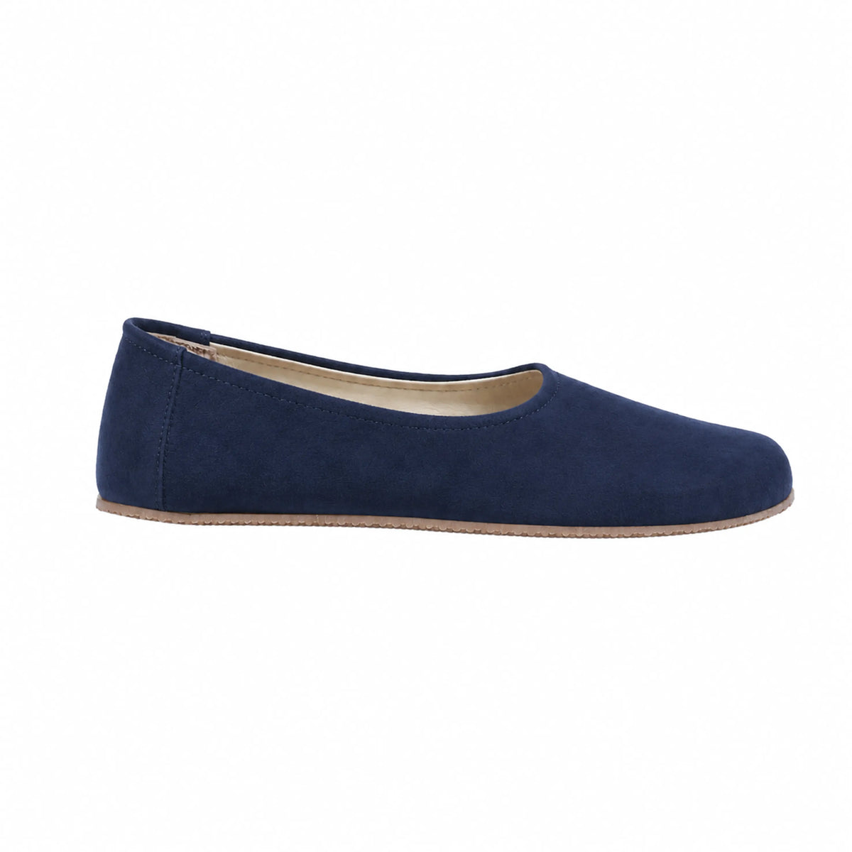 Suede Barefoot Ballet Shoes – Rubber Sole – Navy Blue
