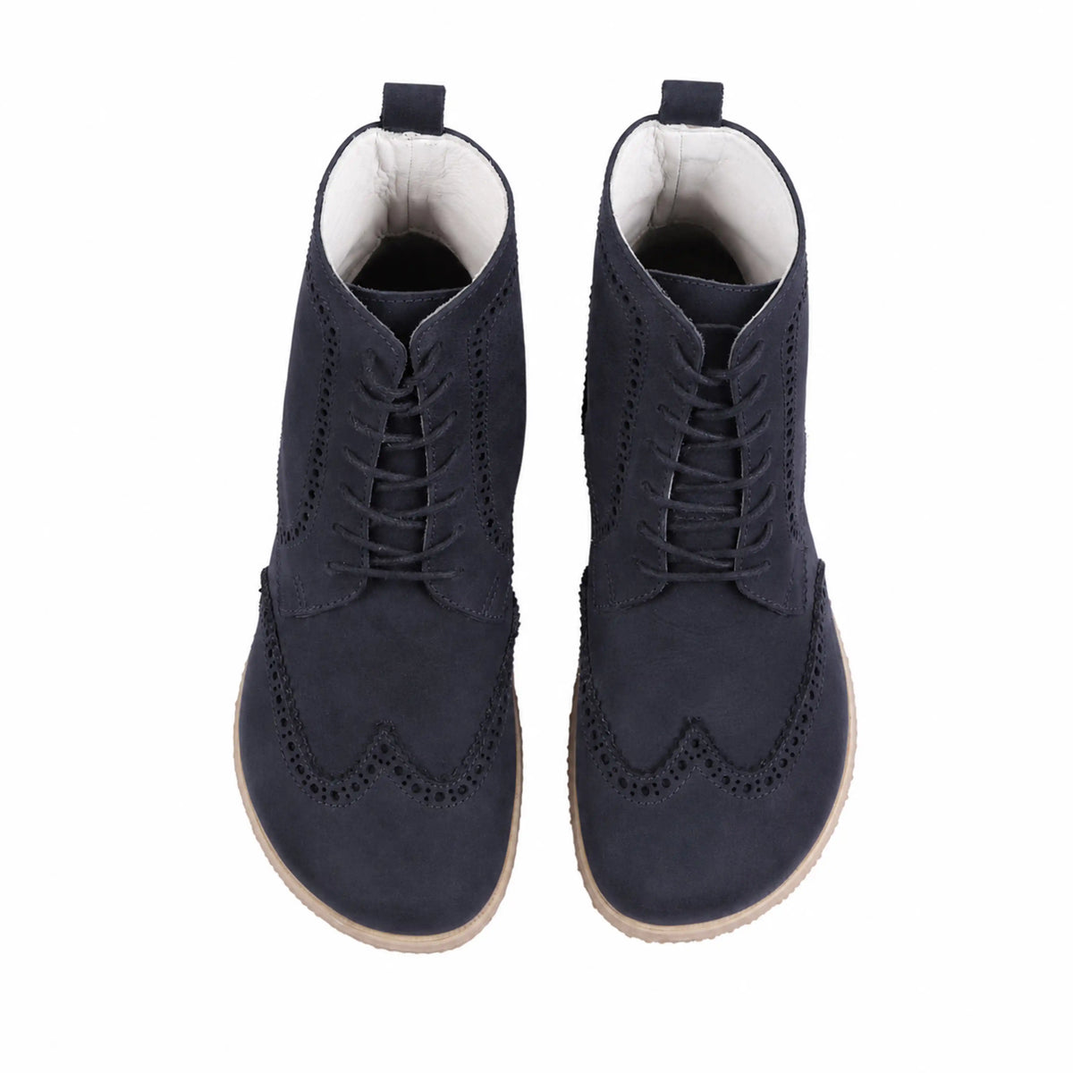 Nubuck Barefoot Moccasin Boots Shoes – Eva Outsole – Navy Blue