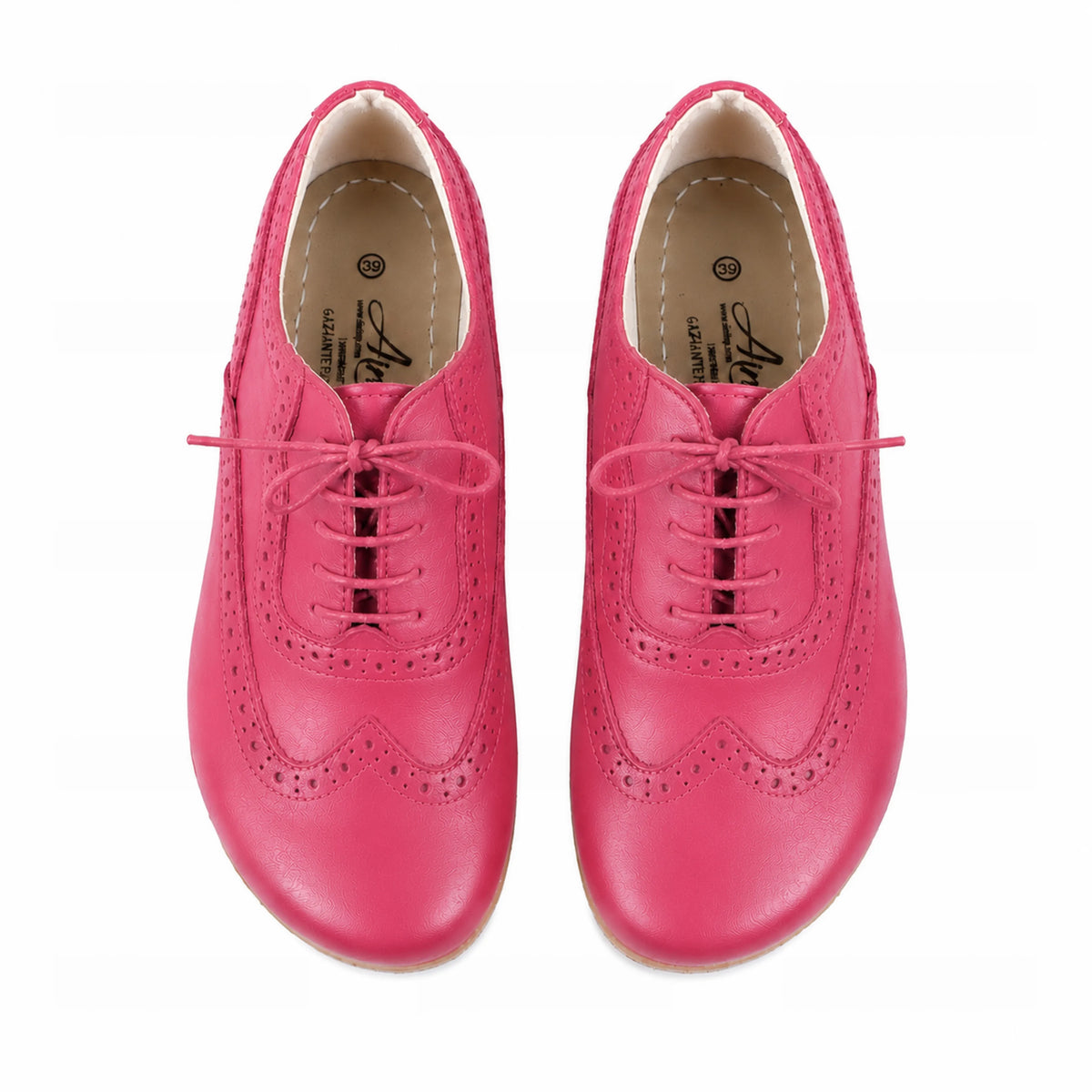 Smooth Barefoot Moccasin Shoes – Classic Sole — Leather Sole – Fuscia
