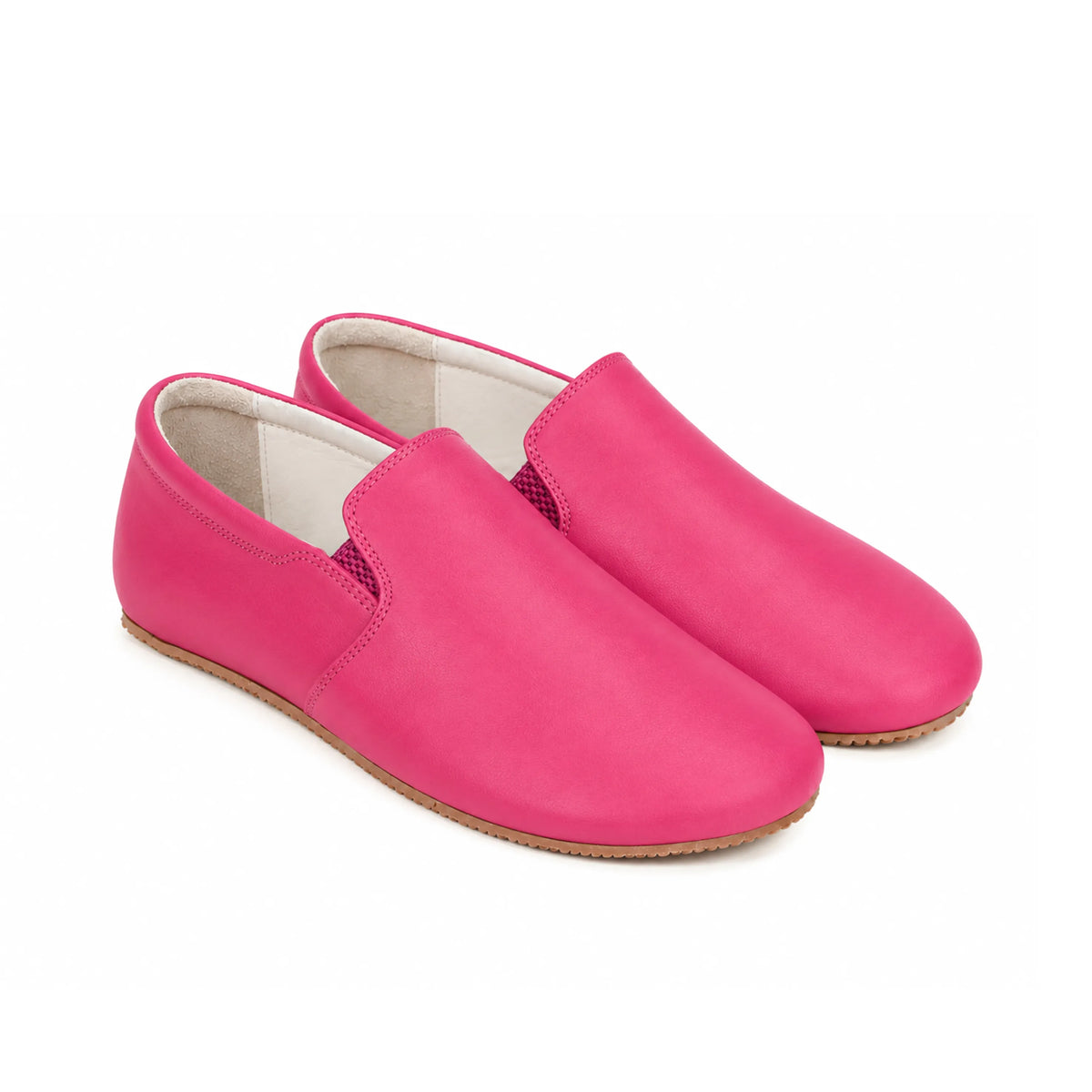 Smooth Barefoot Slip-On Shoes – Rubber Sole – Fuscia