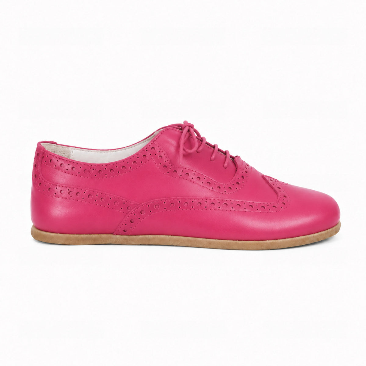 Smooth Barefoot Moccasin Shoes – Classic Sole — Leather Sole – Fuscia
