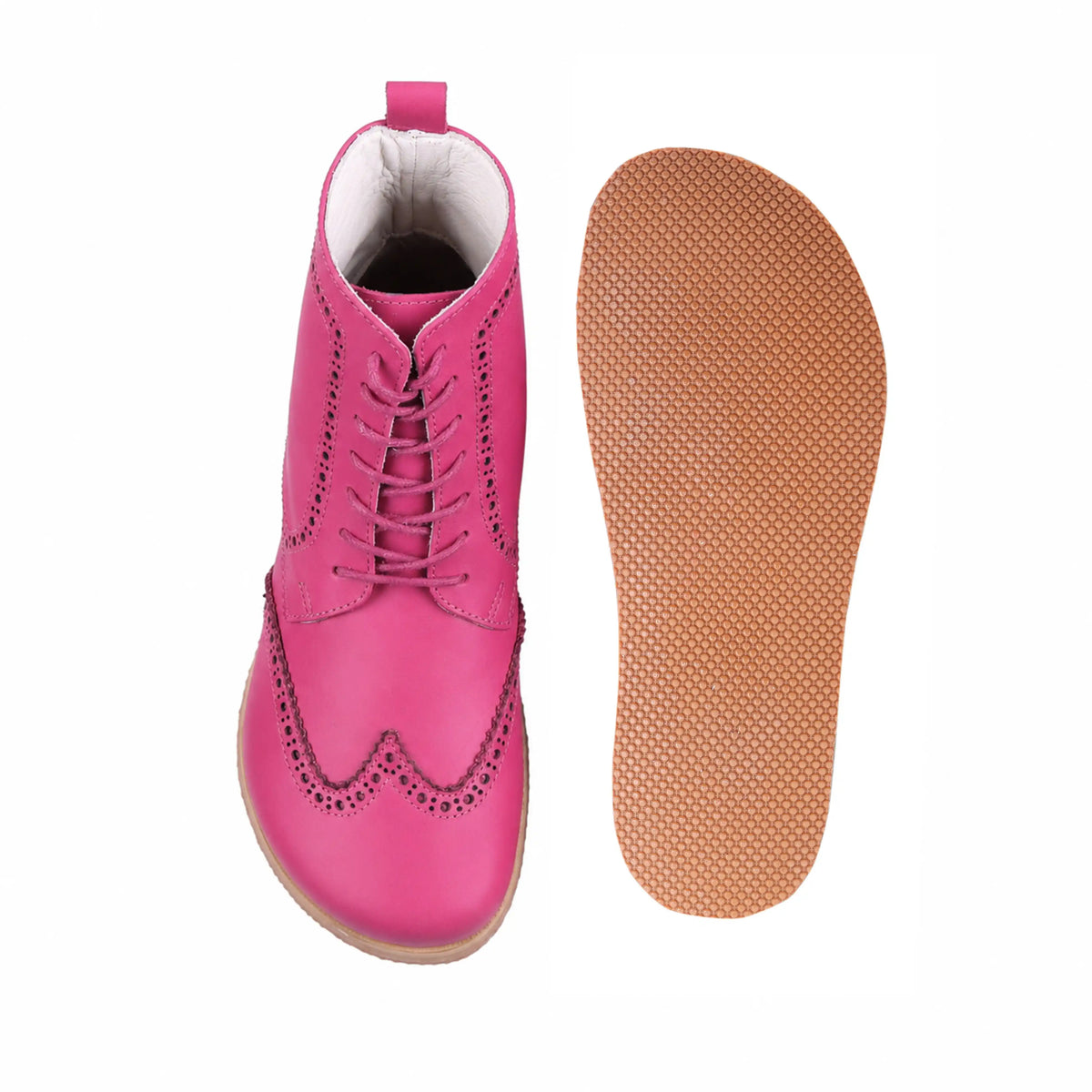 Smooth Barefoot Moccasin Boots Shoes – Eva Outsole – Fuscia