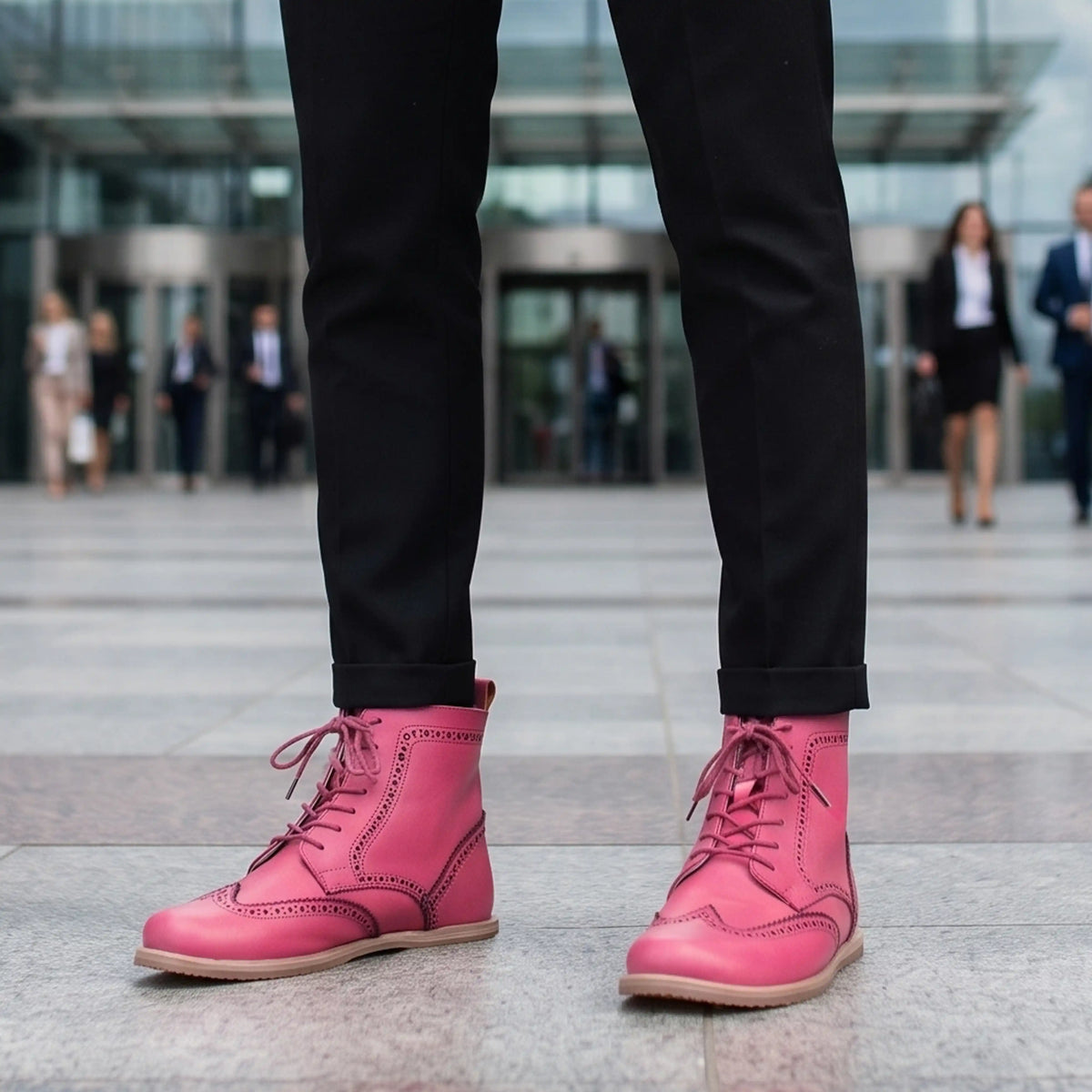 Smooth Barefoot Moccasin Boots Shoes – Eva Outsole – Fuscia