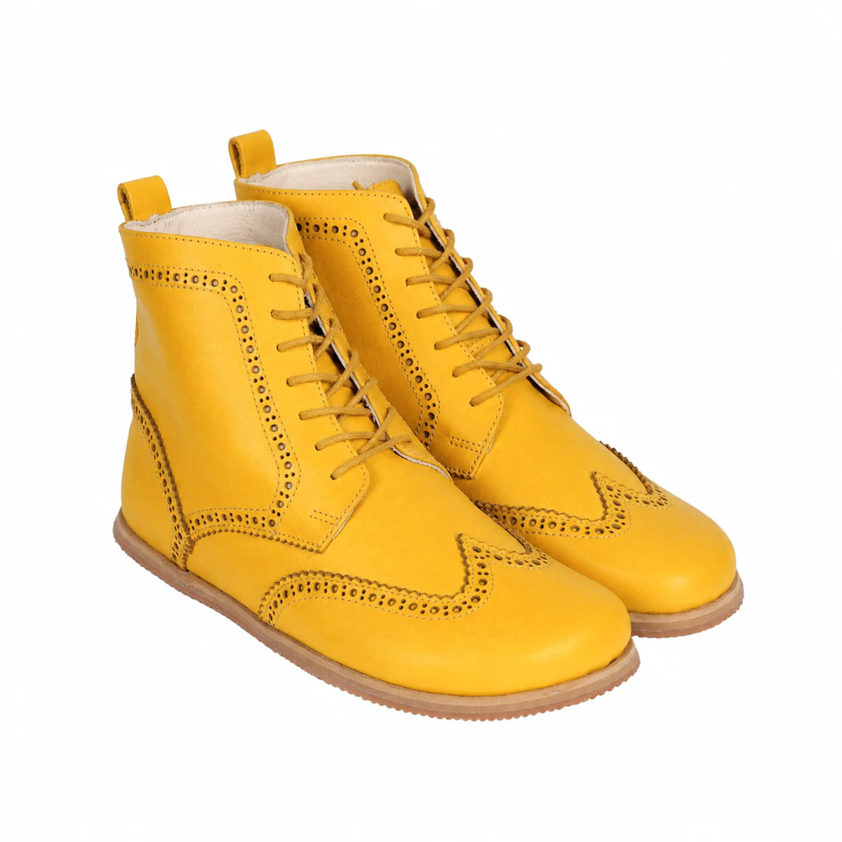 Smooth Barefoot Moccasin Boots Shoes – Eva Outsole – Yellow