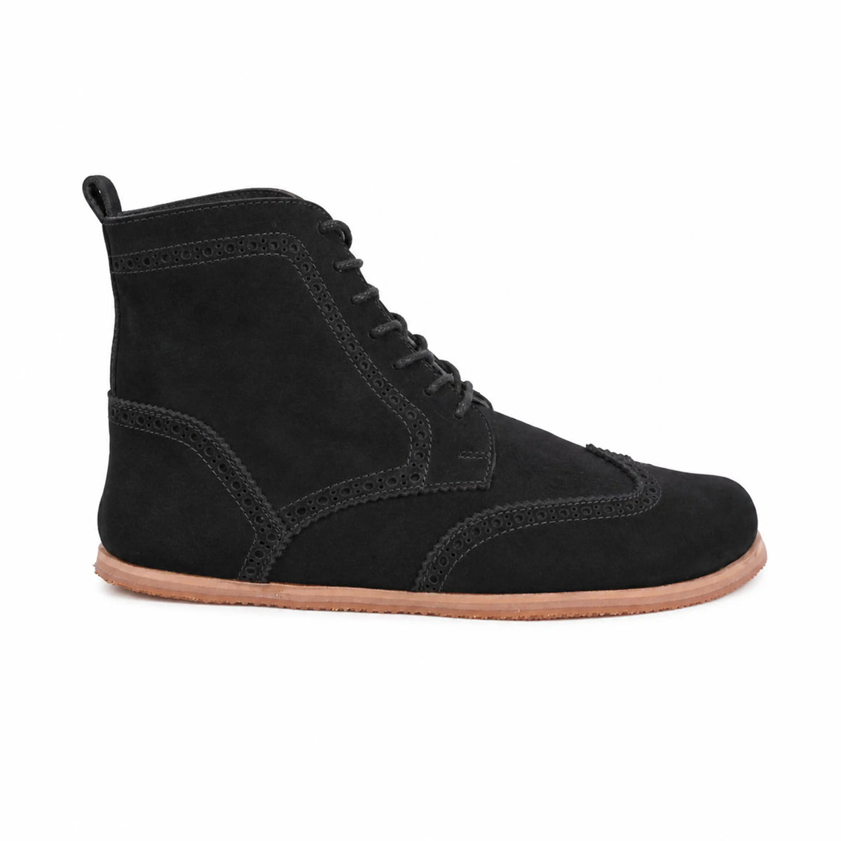 Suede Barefoot Moccasin Boots Shoes – Eva Outsole – Black