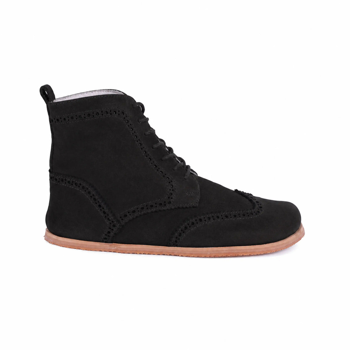 Nubuck Barefoot Moccasin Boots Shoes – Eva Outsole – Black