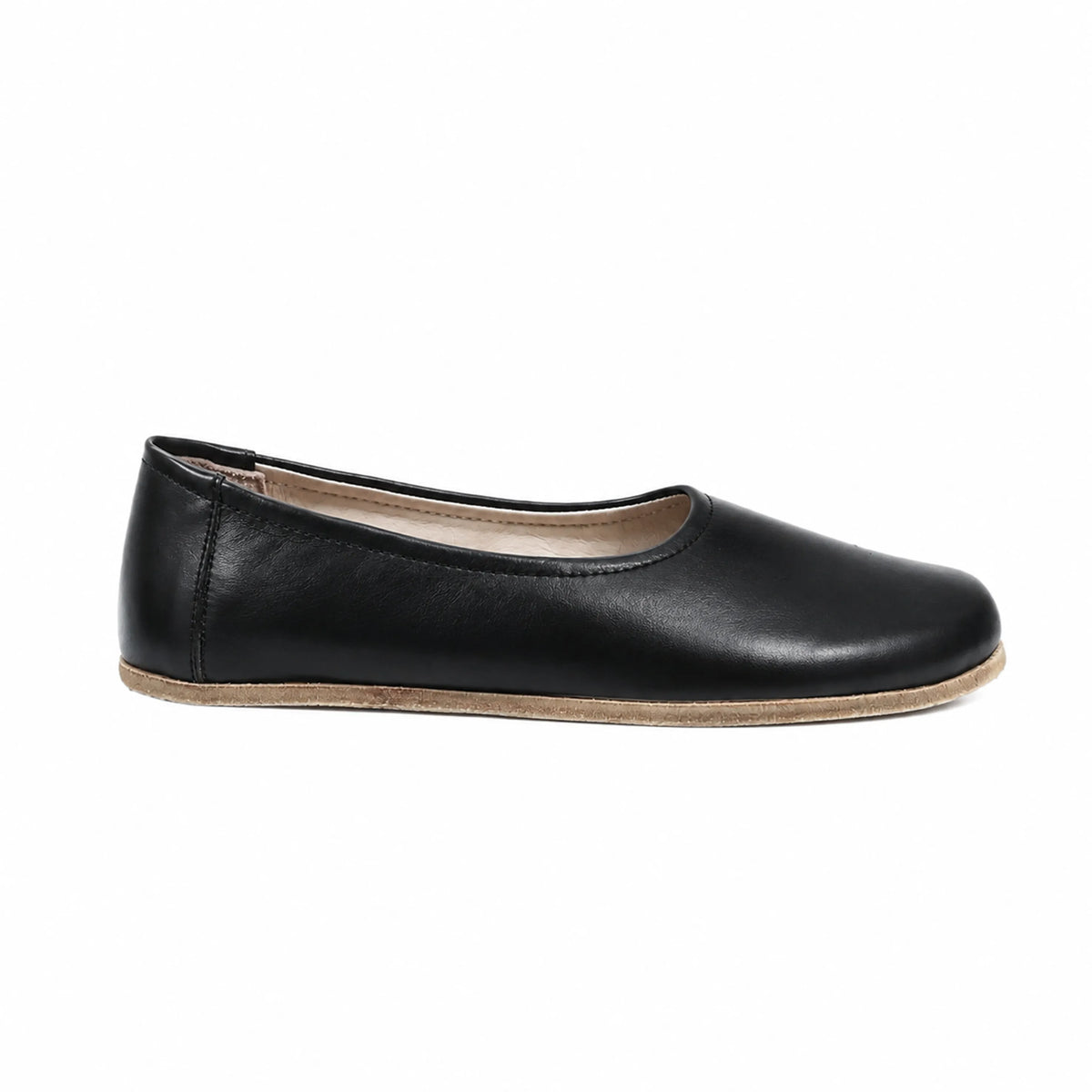 Smooth Barefoot Ballet Shoes – Classic Sole — Leather Sole – Black
