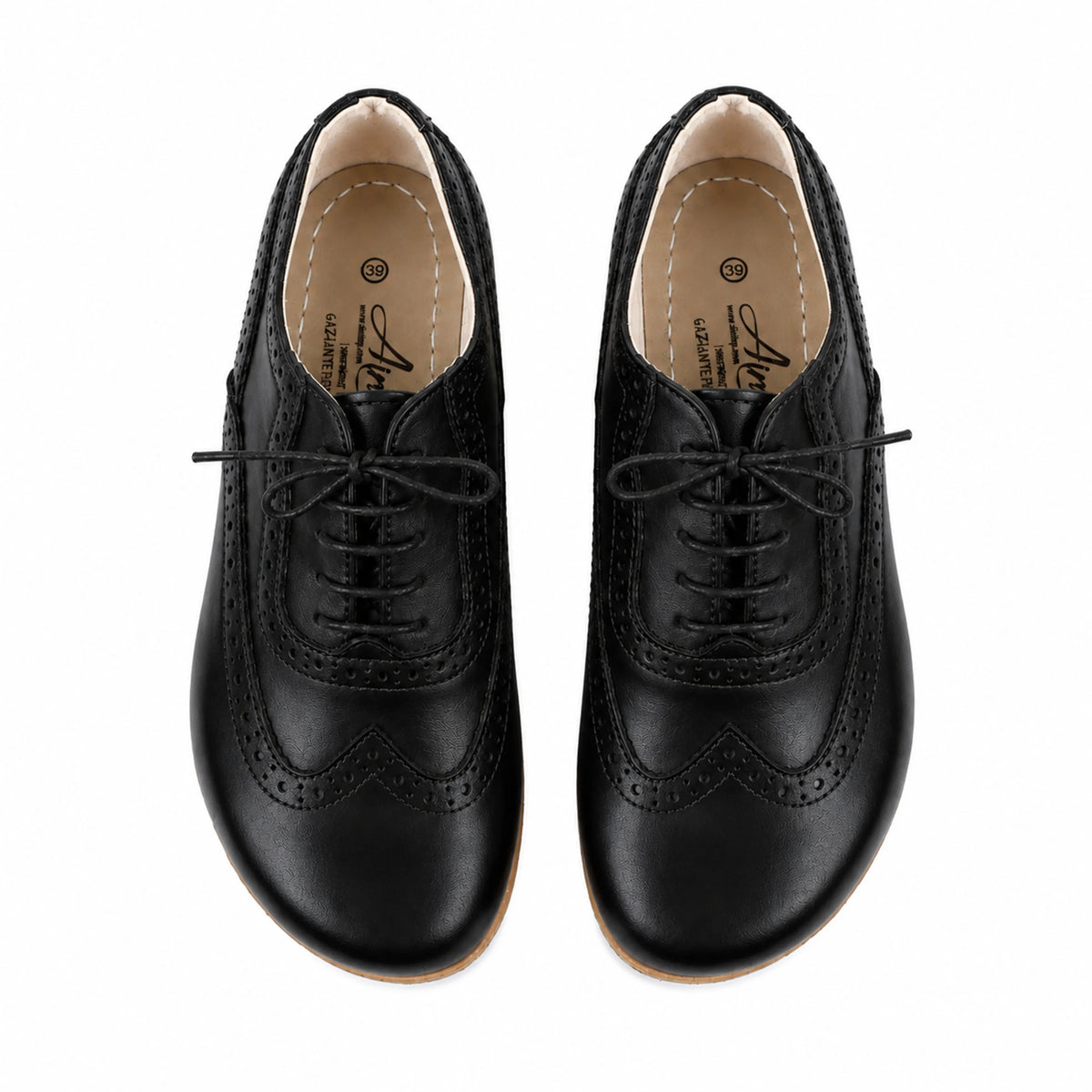 Smooth Barefoot Moccasin Shoes – Classic Sole — Leather Sole – Black