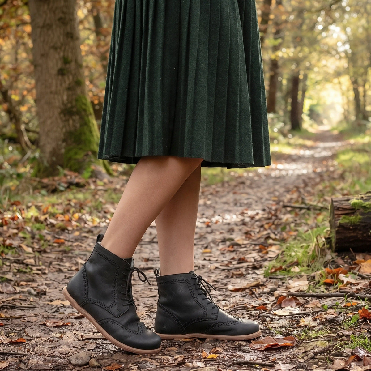 Crazy Barefoot Moccasin Boots Shoes – Eva Outsole – Black