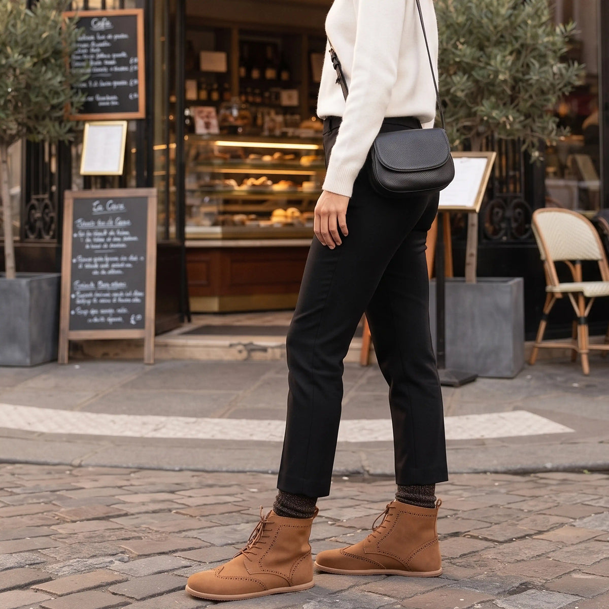 Nubuck Barefoot Moccasin Boots Shoes – Eva Outsole – Tan