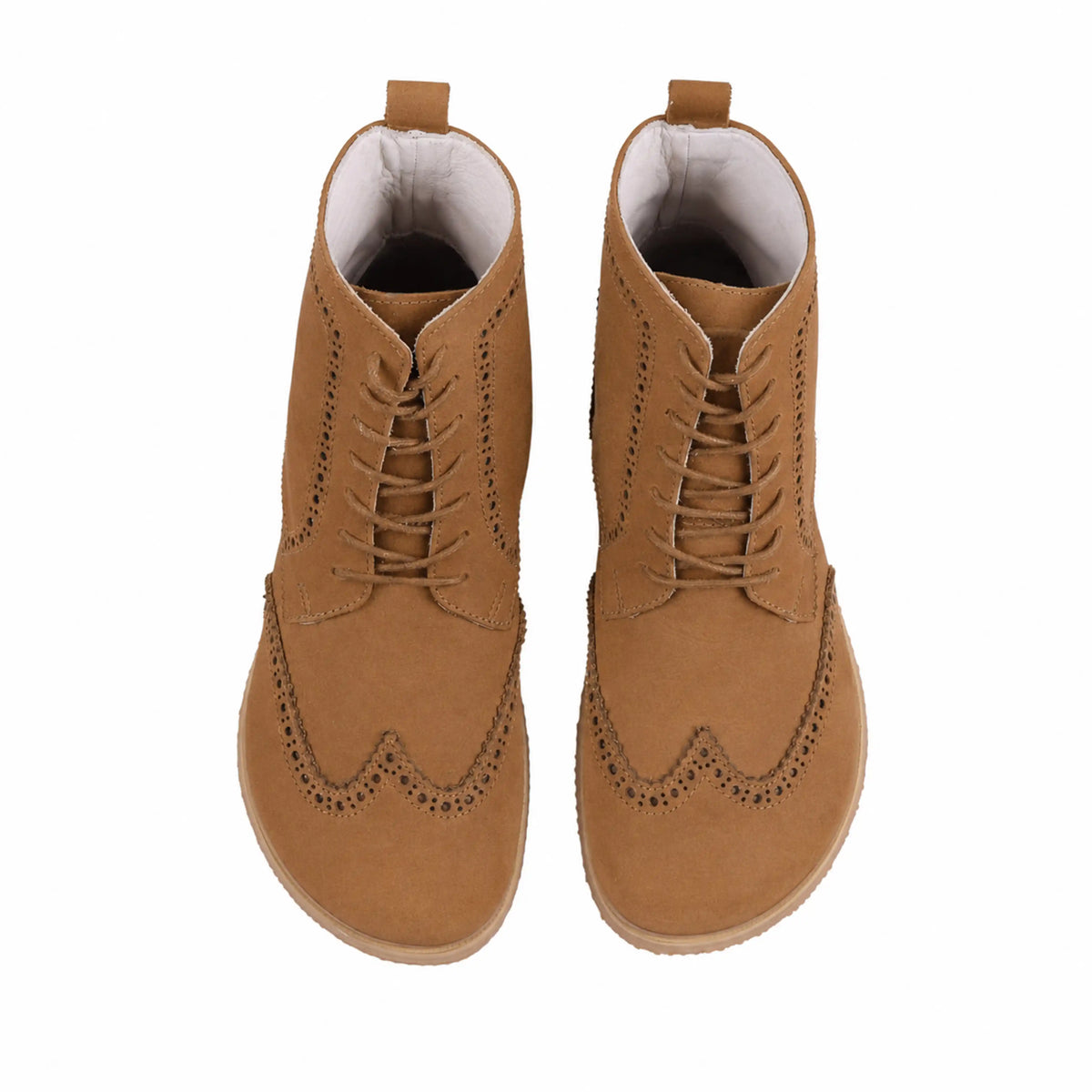Nubuck Barefoot Moccasin Boots Shoes – Eva Outsole – Tan