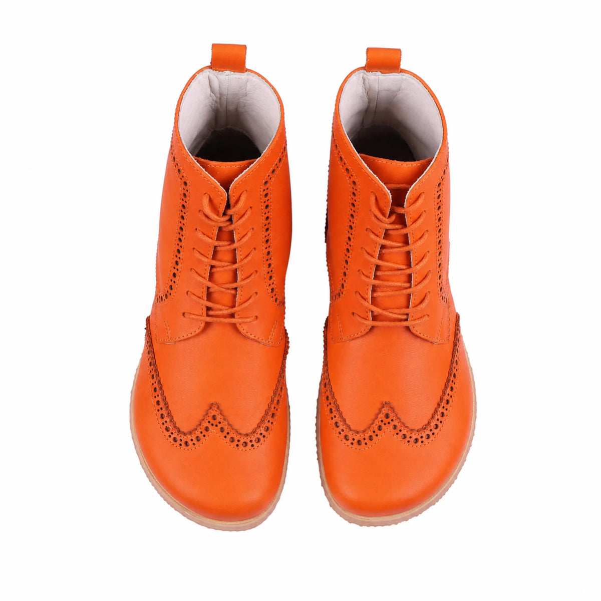 Smooth Barefoot Moccasin Boots Shoes – Eva Outsole – Orange