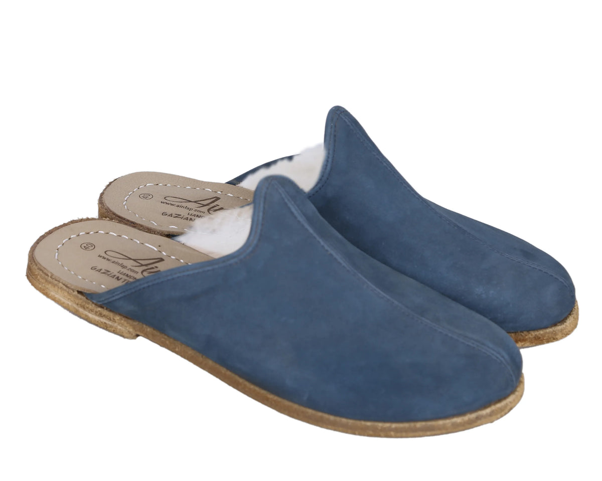 Nubuck Barefoot Shearling Sandals Shoes – Classic Sole — Leather Sole – Jeans