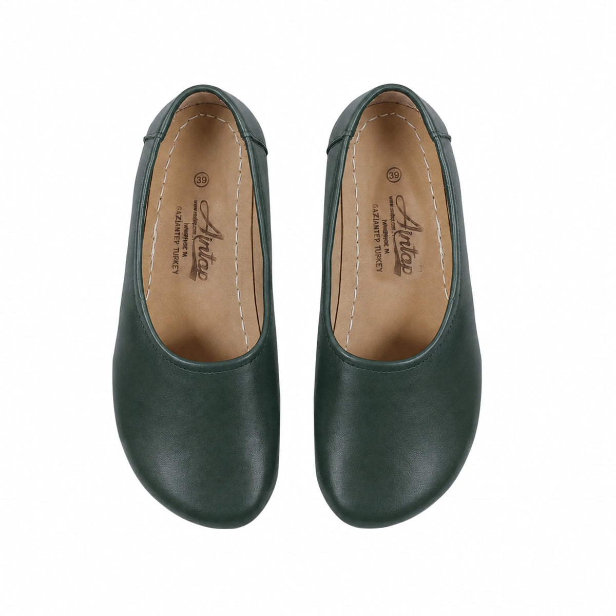 Smooth Barefoot Ballet Shoes – Rubber Sole – Green