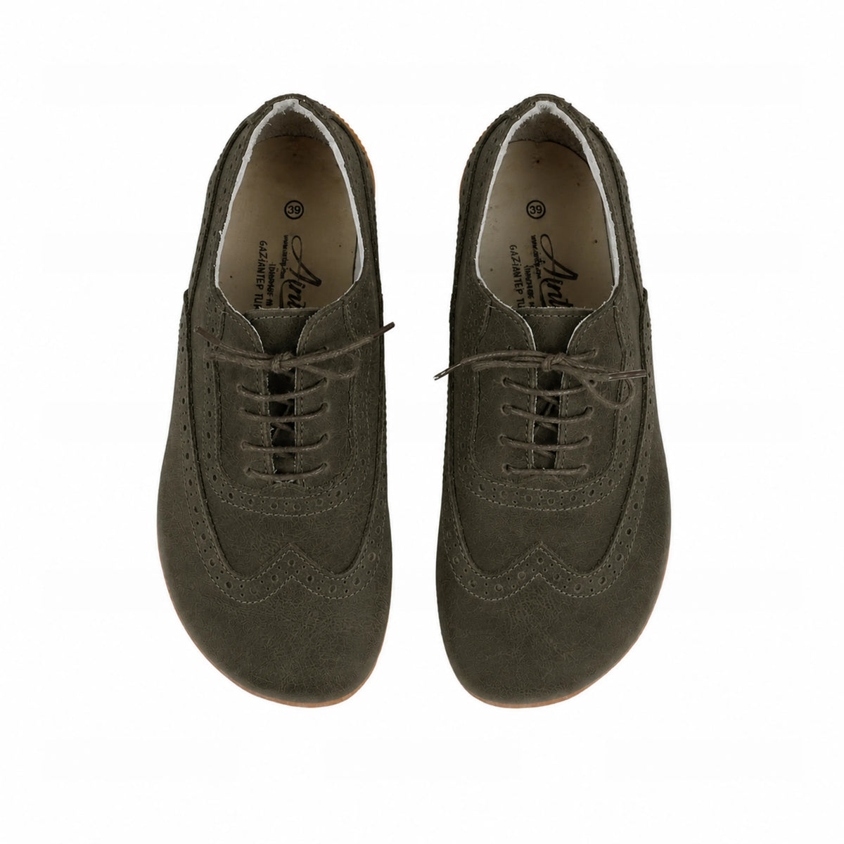 Suede Barefoot Moccasin Shoes – Rubber Sole – Green