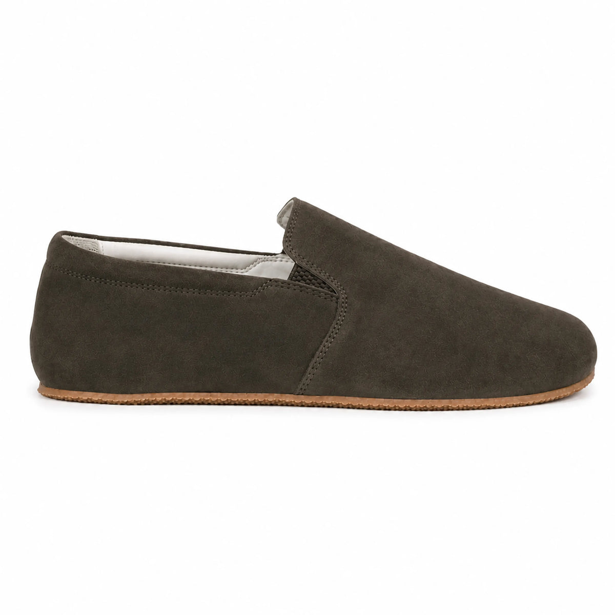Suede Barefoot Slip-On Shoes – Rubber Sole – Green