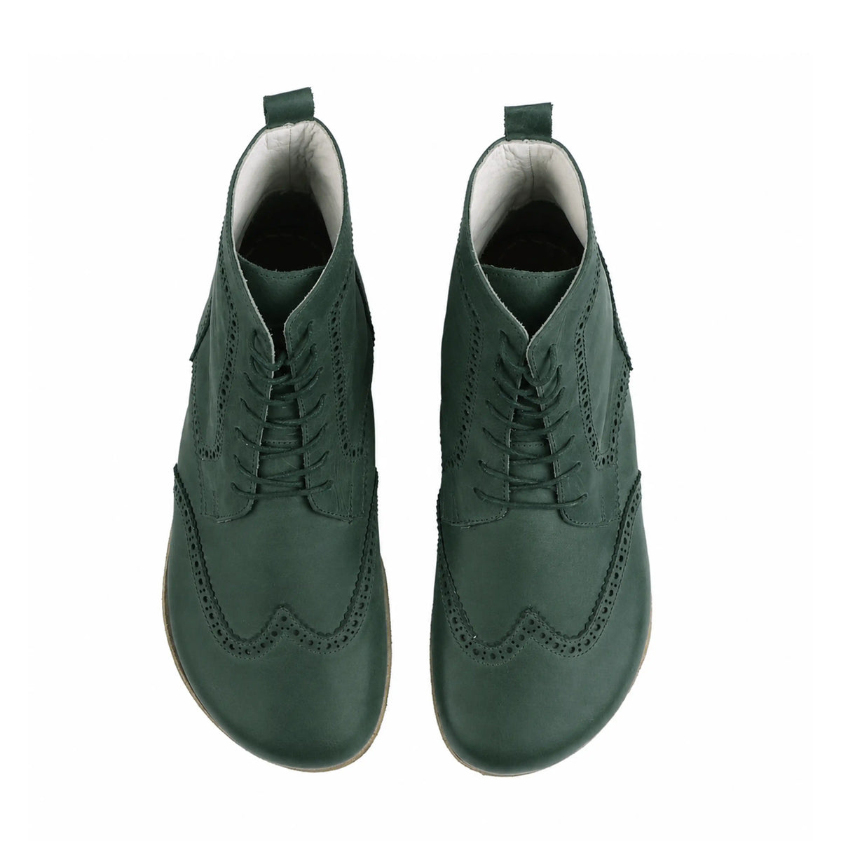 Smooth Barefoot Moccasin Boots Shoes – Classic Sole — Leather Sole – Green