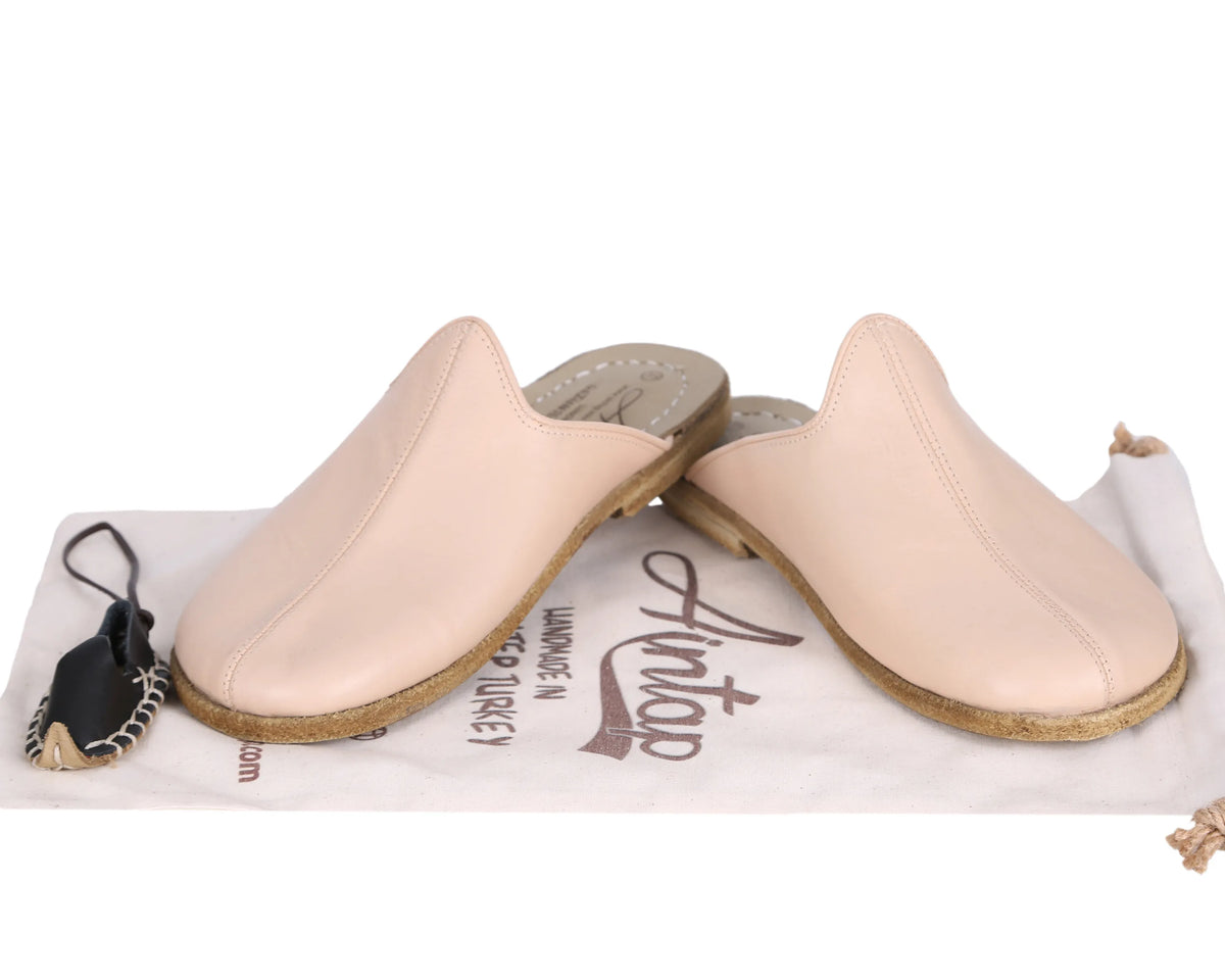 Smooth Barefoot Regular Sandals Shoes – Classic Sole — Leather Sole – Cream