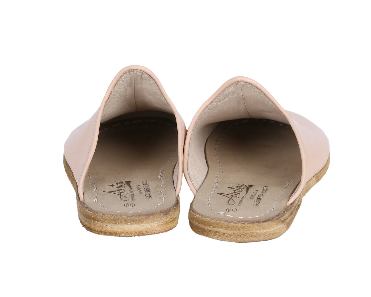 Smooth Barefoot Regular Sandals Shoes – Classic Sole — Leather Sole – Cream