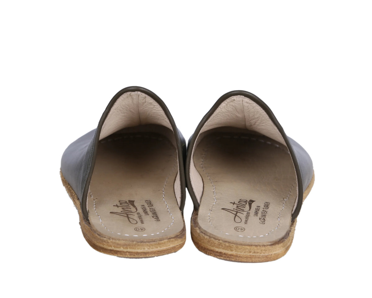 Smooth Barefoot Regular Sandals Shoes – Classic Sole — Leather Sole – Green