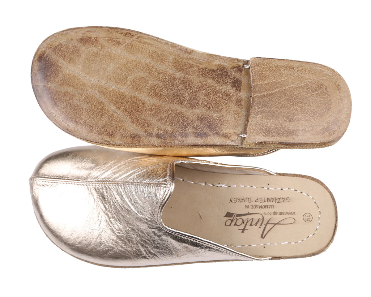 Bright Barefoot Regular Sandals Shoes – Classic Sole — Leather Sole – Silver