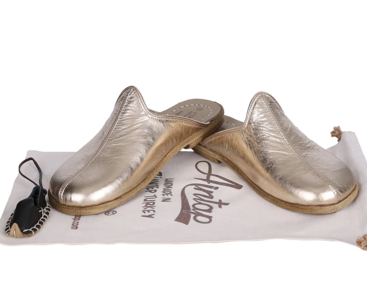 Bright Barefoot Regular Sandals Shoes – Classic Sole — Leather Sole – Gold