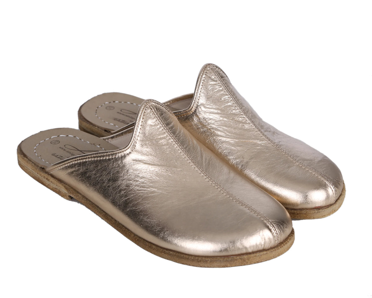Bright Barefoot Regular Sandals Shoes – Classic Sole — Leather Sole – Gold