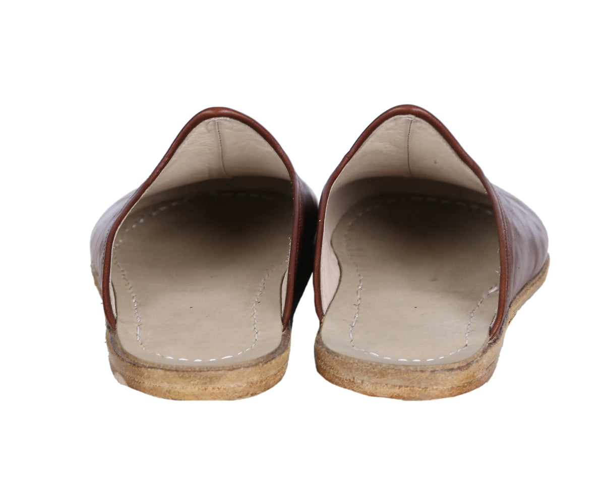 Smooth Barefoot Regular Sandals Shoes – Classic Sole — Leather Sole – Dark Brown