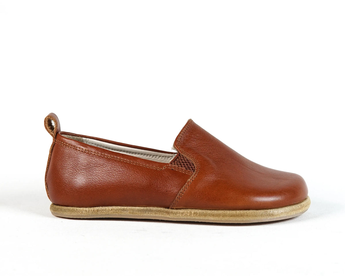 Smooth Barefoot Ballet Shoes – Classic Sole — Leather Sole – Brown