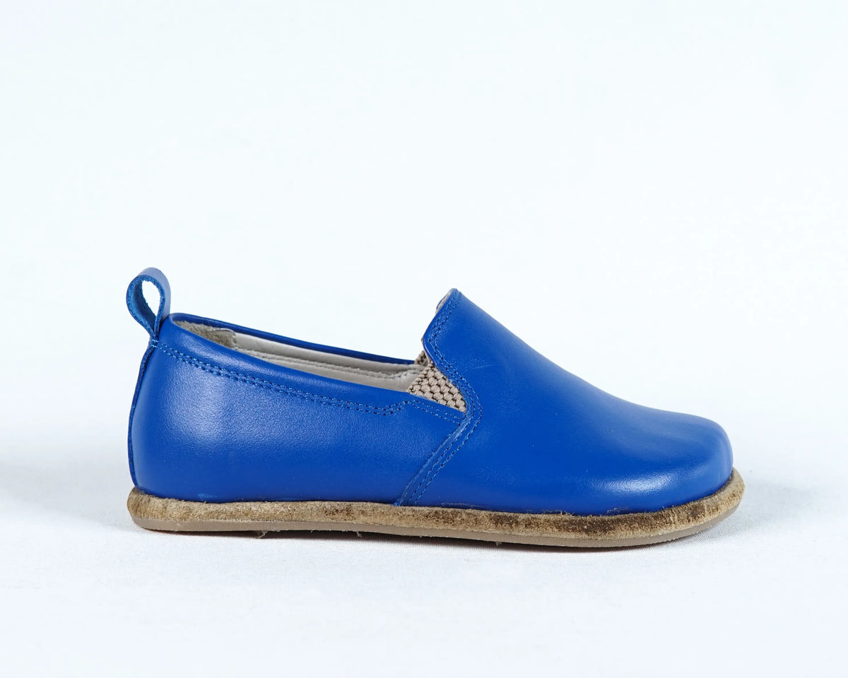 Smooth Barefoot Ballet Shoes – Classic Sole — Leather Sole – Bright Blue