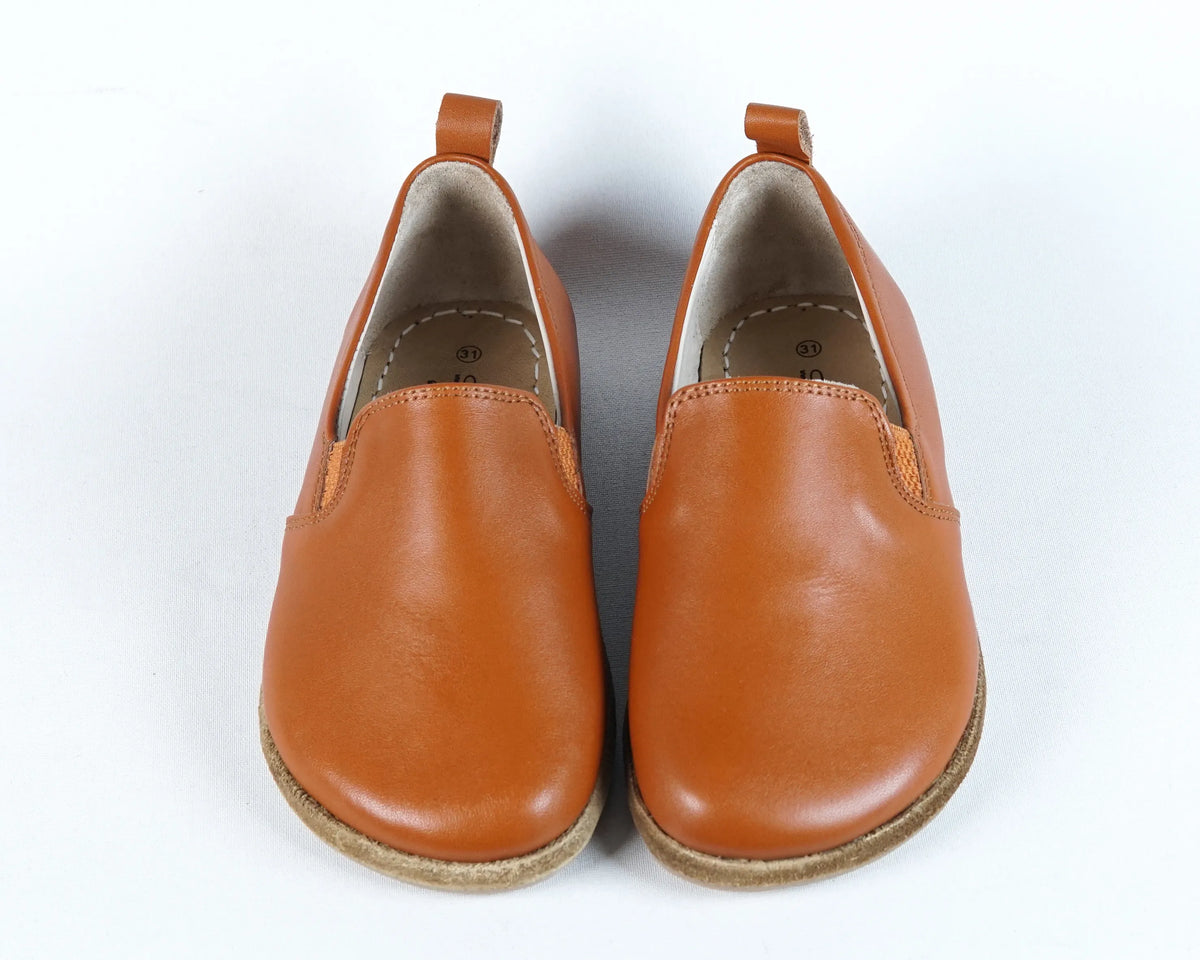 Smooth Barefoot Ballet Shoes – Classic Sole — Leather Sole – Tan