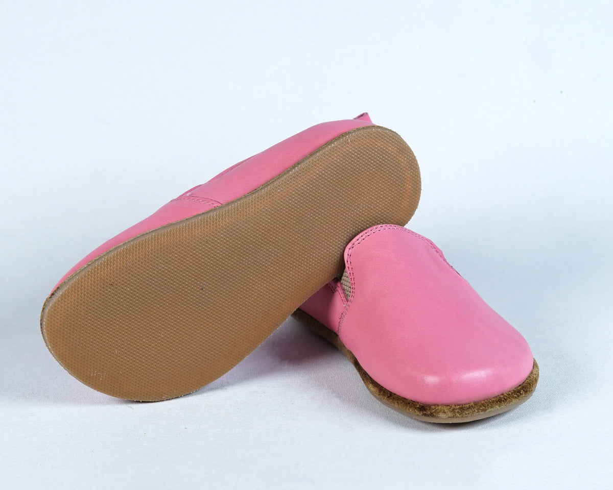 Smooth Barefoot Ballet Shoes – Classic Sole — Leather Sole – Pink