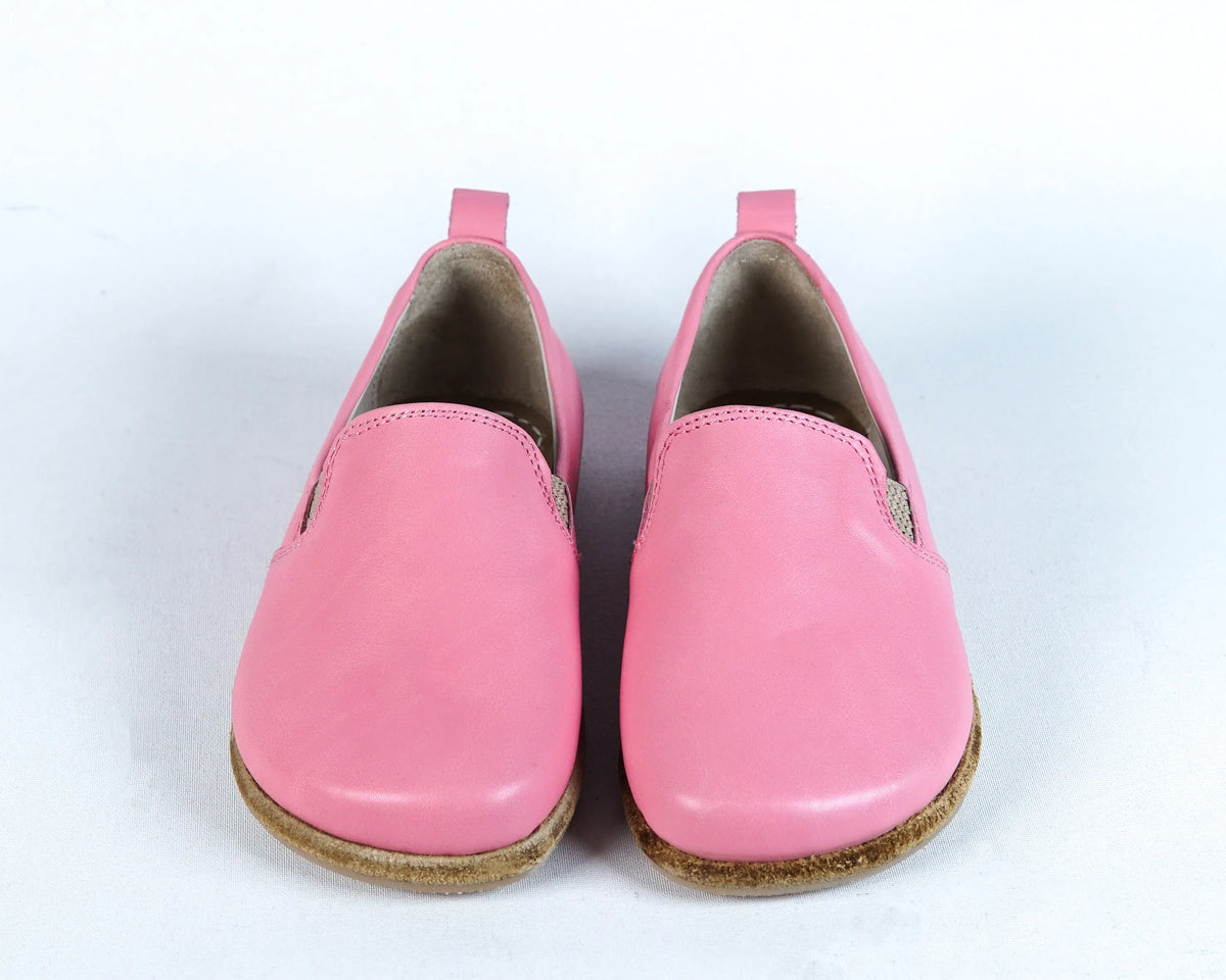Smooth Barefoot Ballet Shoes – Classic Sole — Leather Sole – Pink