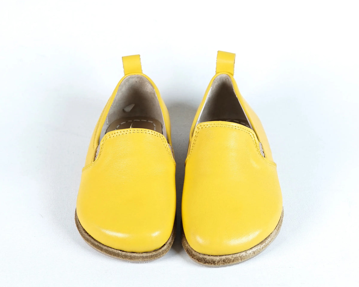 Smooth Barefoot Ballet Shoes – Classic Sole — Leather Sole – Yellow