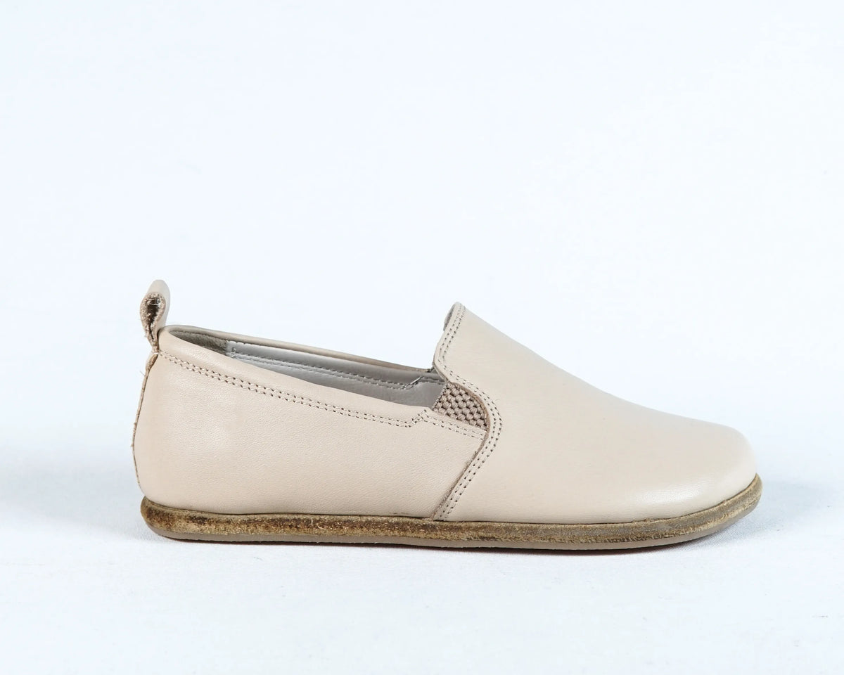 Smooth Barefoot Ballet Shoes – Classic Sole — Leather Sole – Cream