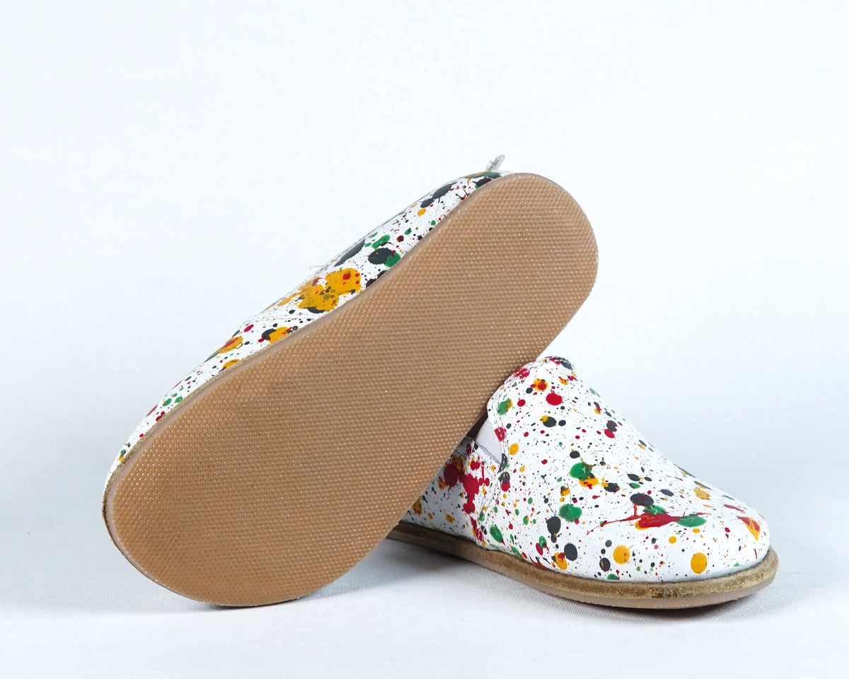 Splanter Barefoot Ballet Shoes – Classic Sole — Leather Sole – White