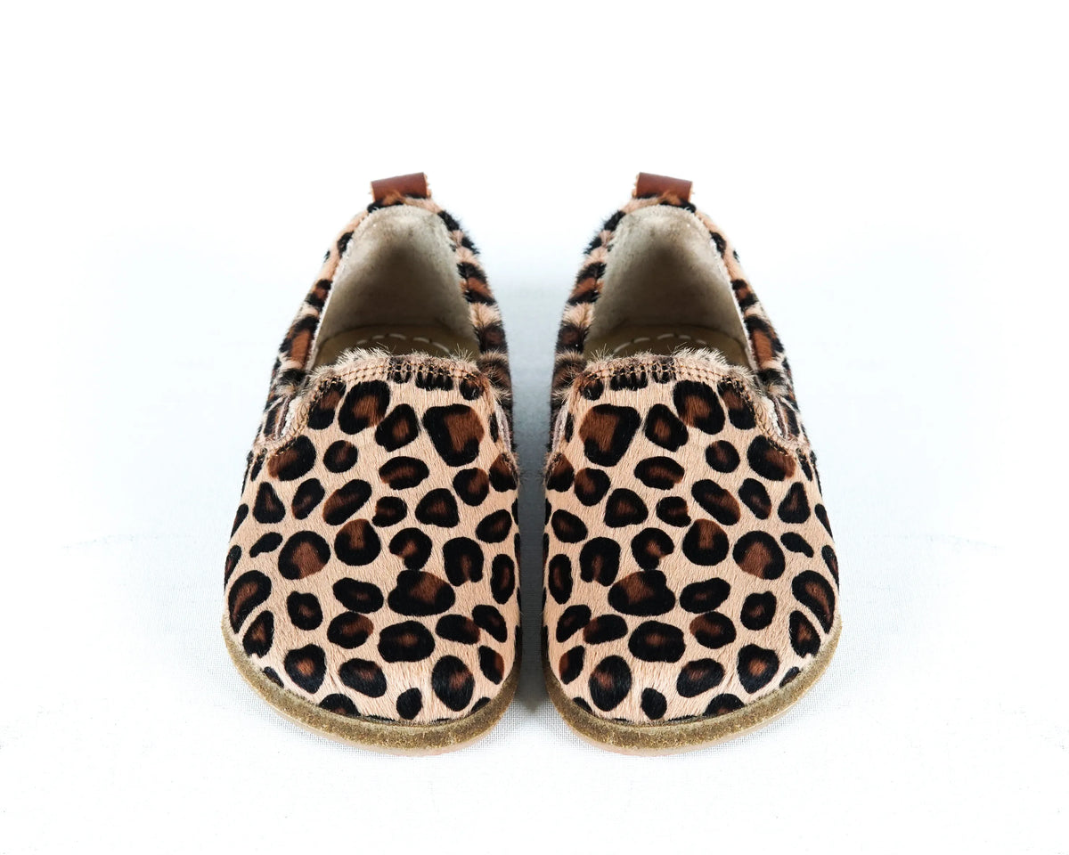 Hair Barefoot Ballet Shoes – Classic Sole — Leather Sole – Leopard