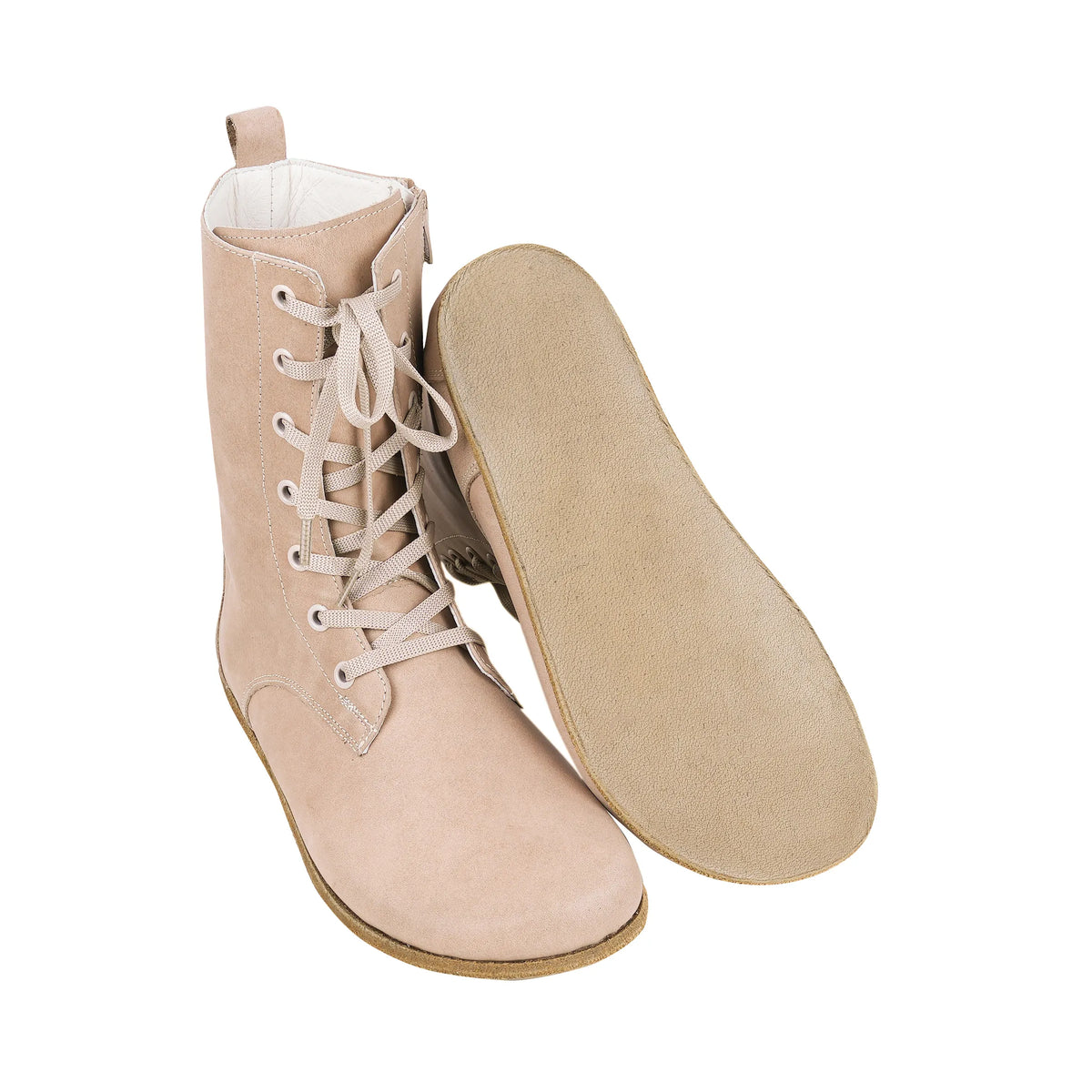 Crazy Barefoot Long Boots Shoes – Classic Sole — Leather Sole – Undyed Crust