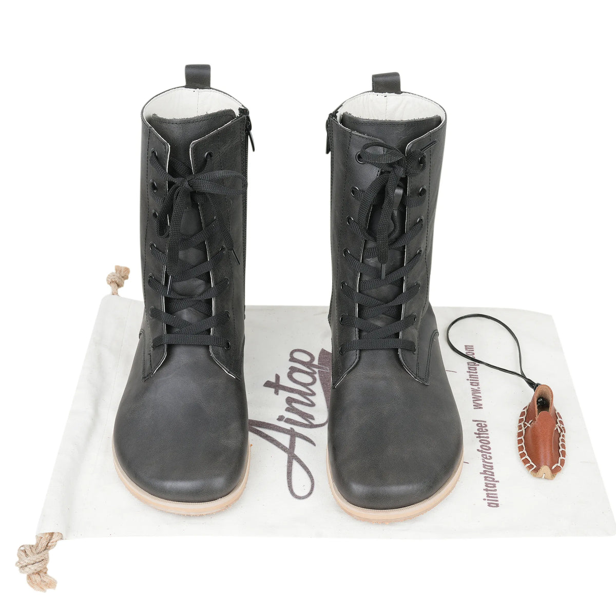 Crazy Barefoot Long Boots Shoes – Eva Outsole – Black