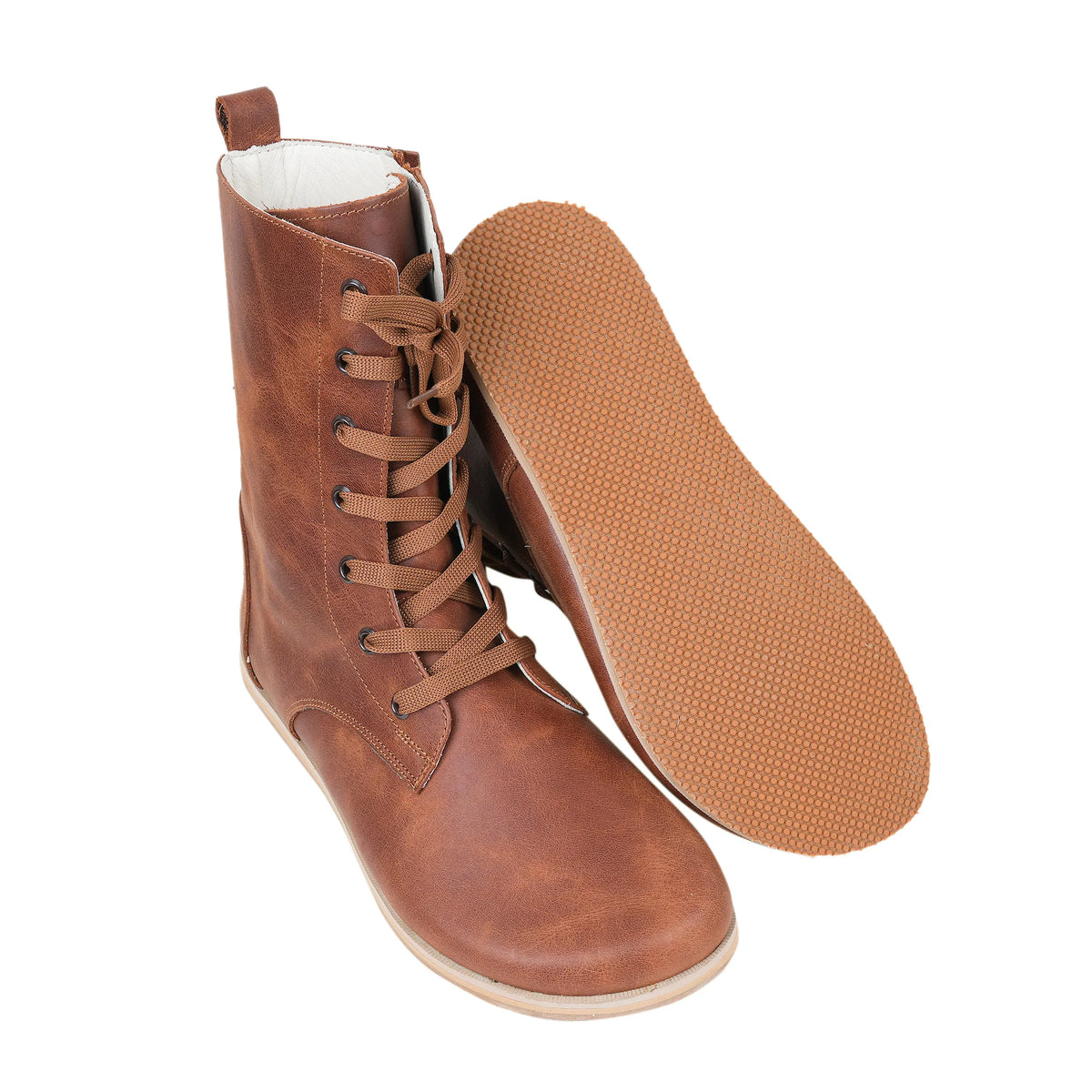 Crazy Barefoot Long Boots Shoes – Eva Outsole – Brown