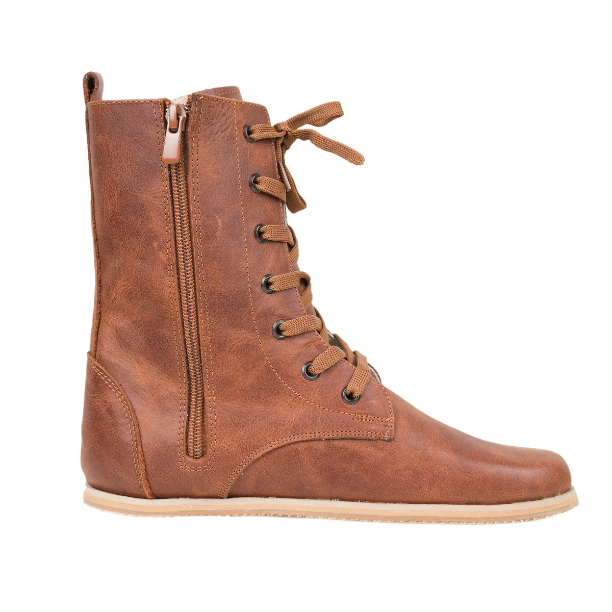 Crazy Barefoot Long Boots Shoes – Eva Outsole – Brown