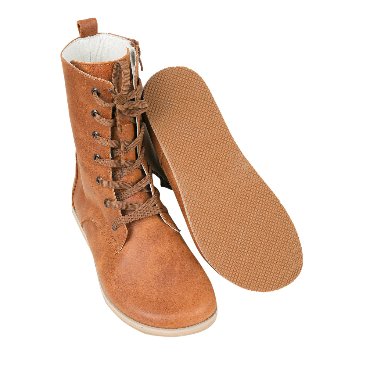 Crazy Barefoot Long Boots Shoes – Eva Outsole – Honey Camel