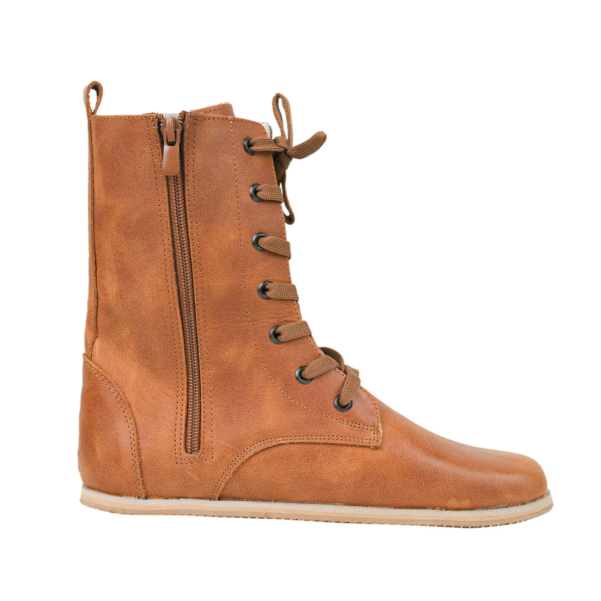 Crazy Barefoot Long Boots Shoes – Eva Outsole – Honey Camel