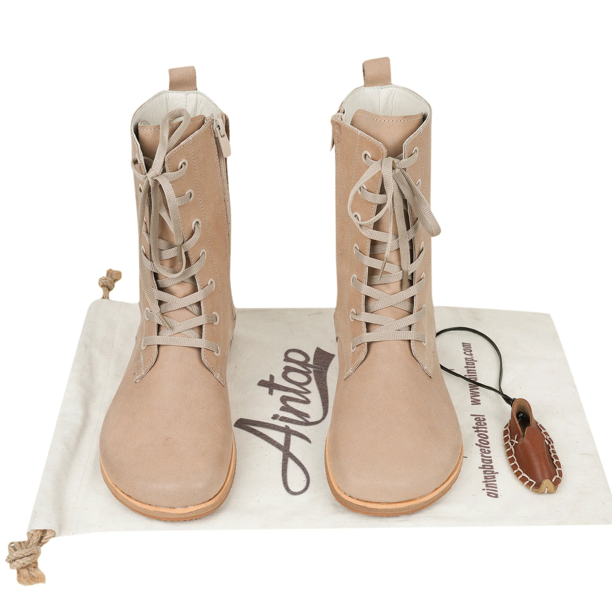Crazy Barefoot Long Boots Shoes – Eva Outsole – Undyed Crust