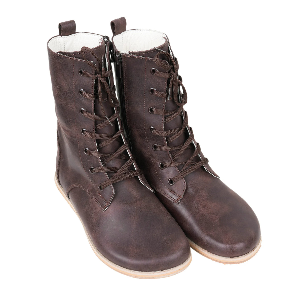 Crazy Barefoot Long Boots Shoes – Eva Outsole – Dark Brown
