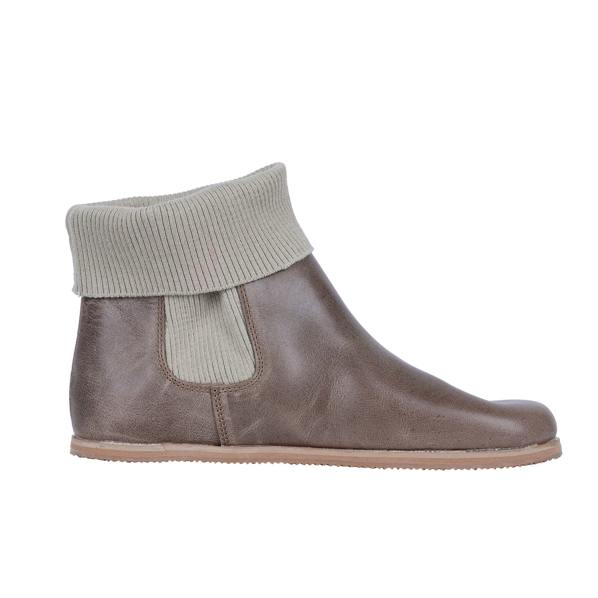 Crazy Barefoot Socks Chelsea Shoes – Eva Outsole – Beige Bizon